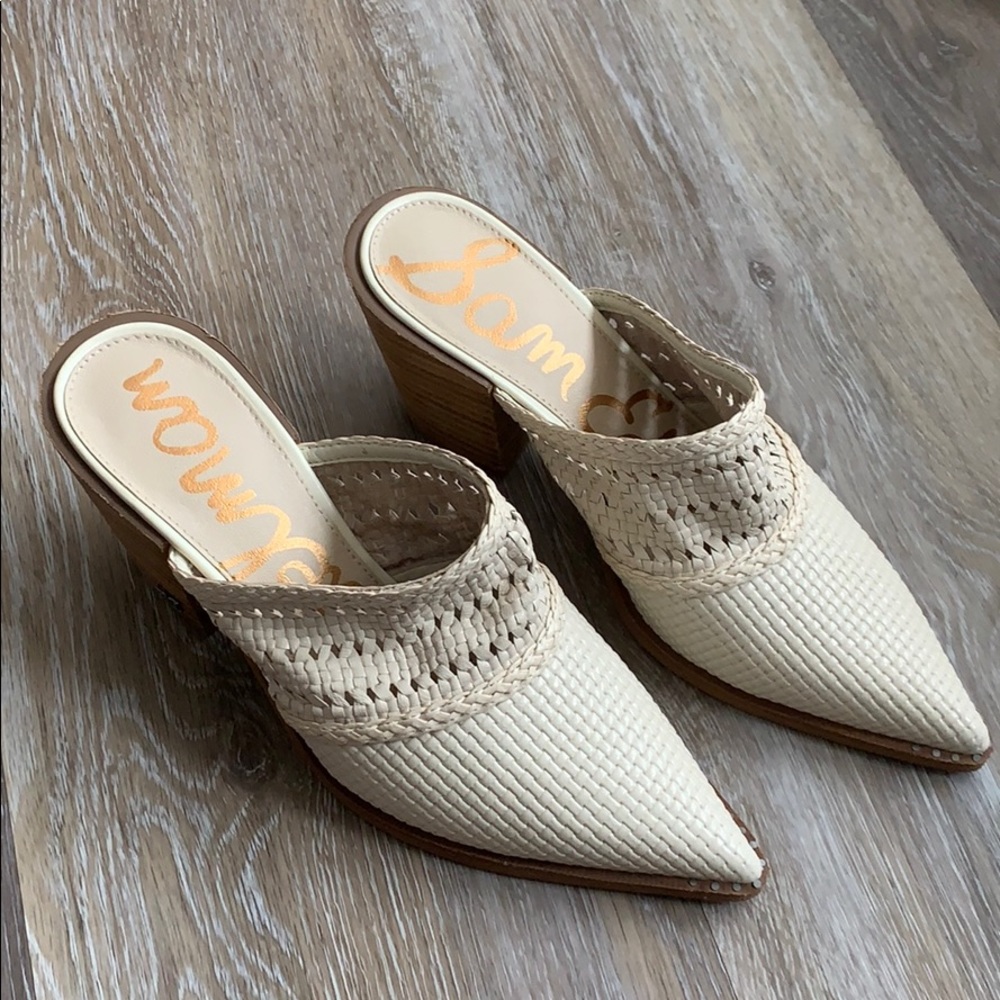 NWOT Sam Edelman Lillianna Woven Heel Mules